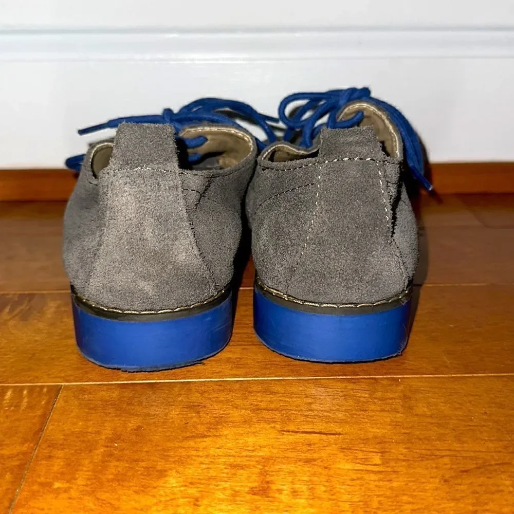 Gap Gray  Suede Oxfords Sz 2